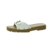 Shoes Womens Think Iconic Padded Insole Faux Leather Slide Sandals